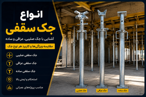انواع جک سقفی و تفاوت آن‌ها؛ کدام مدل برای پروژه شما مناسب است؟